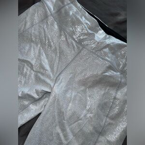 Silver glitter shimmer Victoria’s Secret sport leggings